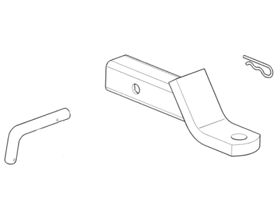 GM 19366939 7, 500-lb Capacity Dual Length Trailer Hitch by CURT™ Group