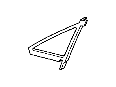 GM 10261098 Molding Asm-Windshield Pillar Stationary Window Garnish *Black