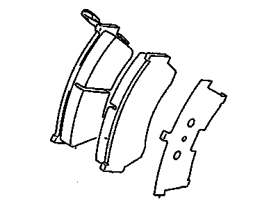 GM 91173482 Pad Kit, Front Disc Brake