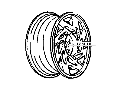 GM 12512554 Wheel Rim, 15X6