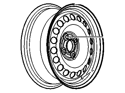 GM 9595086 Wheel, Steel