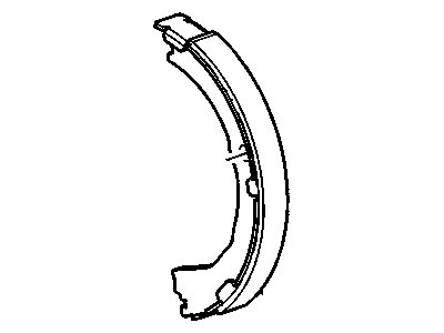 GM 92234842 Park Brake Shoes