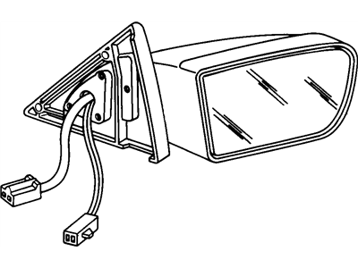 GM 3531354 Mirror Asm-Outside Rear View