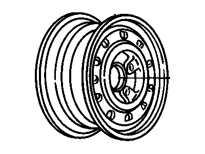 GM 9591716 Wheel Rim Assembly-15 X 7