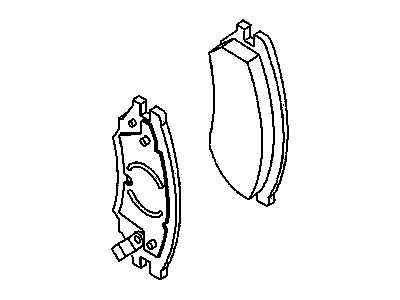 GM 21013126 Pad Kit, Rear. Disc Brake.