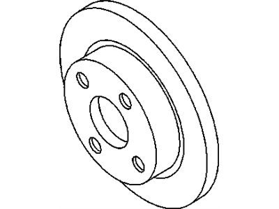 GM 21012665 Rear Brake Rotor