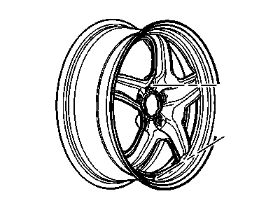 GM 9598595 Wheel, Alloy