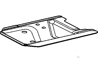 GM 92220326 Deadener, Rear Compartment Floor Panel Rear Side