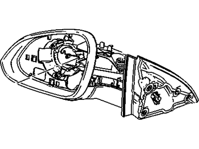 GM 22855373 Mirror Assembly