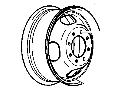 GM 22820200 Wheel Rim Assembly-16X6.5 Front