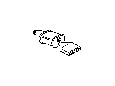 GM 12528808 Muffler Asm, Exhaust (W/ Tail Pipe)(LH)