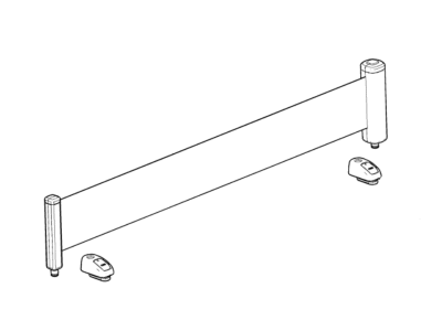 GM 22743384 Flexible Cargo Partition in Black with Sliders