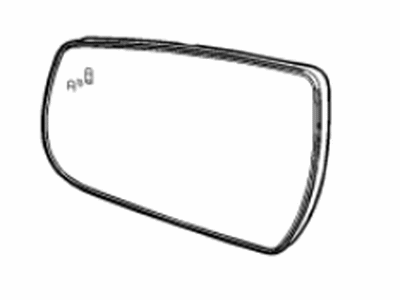 GM 23177348 Mirror-Outside Rear View (Reflector Glass & Backing Plate)