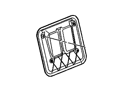GM 89039832 Seat Back Panel