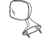 OEM Chevrolet El Camino Mirror, Outside Rear View - 20096546
