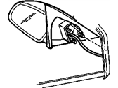 OEM 1998 Buick Skylark Mirror Kit, Outside Rear View(W/Case) LH - 22573349