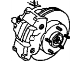 OEM 1990 Chevrolet Lumina APV Front Brake Rotor Assembly - 18060226