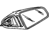 OEM 1989 Pontiac Bonneville Mirror Asm-Outside Rear View (Manual) *Prime - 20655723