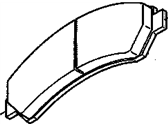 OEM 2003 GMC Sonoma Pad Kit, Front Disc Brake - 19167303