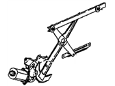 OEM 1994 Saturn SC1 Front Side Door Window Regulator - 21097242