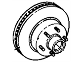 OEM 1991 GMC K3500 Front Brake Rotor - 15981318