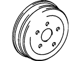 OEM GMC Caballero Drum Asm-Rear Brake - 1249146