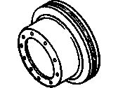 OEM GMC C3500 Rear Brake Rotor (Service) - 15544322