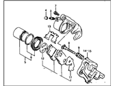 OEM 1998 Chevrolet Tracker Caliper, Front Brake (LH) - 30019522