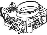 OEM 1999 Chevrolet S10 Fuel Injection Air Meter Body - 17113348