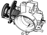 OEM 1996 Chevrolet Lumina APV Fuel Injection Air Meter Body - 17096098