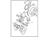 OEM 2001 Chevrolet Metro Caliper, Front Brake - 30019361