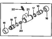 OEM 2002 Chevrolet Prizm Cylinder, Rear Brake - 94856390