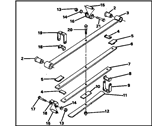 OEM 1989 Chevrolet S10 Rear Spring Assembly - 15978568