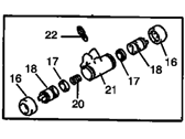 OEM 1998 Chevrolet Prizm Cylinder, Rear Brake - 94857027