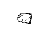 OEM Buick Regal Glass & Case, Outside Rear View Mirror (LH) - 12500544