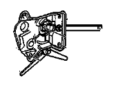 OEM 1998 Chevrolet Monte Carlo Front Side Door Window Regulator Assembly <Use 1C5L - 10414630