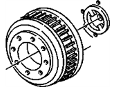 OEM Chevrolet R3500 Drum, Rear Brake(Drilled) - 14050302