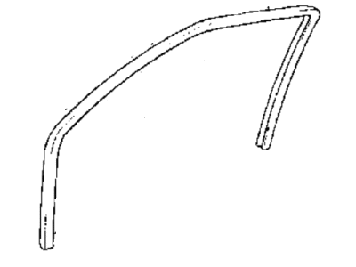 Hyundai 82110-22210-FY Weatherstrip Assembly-Front Door Opening, LH