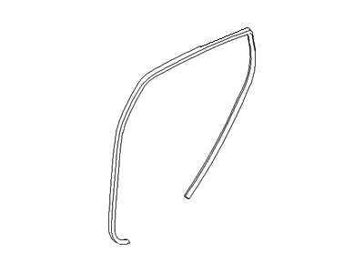 Hyundai 83110-1R000-4X Weatherstrip-Rear Door Body Side LH