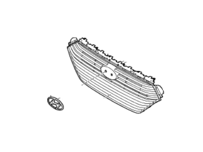 Hyundai 86350-G2000-CR Radiator Grille Assembly