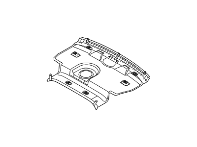 Hyundai 85720-B1500-RRY Trim Assembly-Lugg Partition, Upper