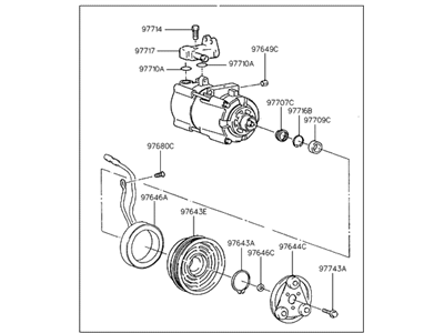 Hyundai 97701-28A21 Compressor Assembly