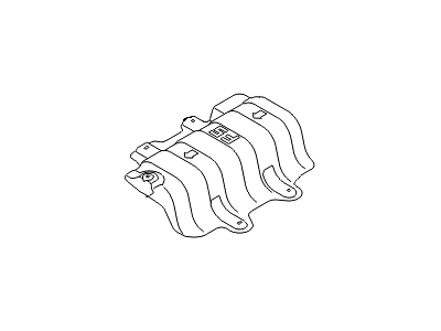 Hyundai 28795-2V000 Panel-Heat Protector, Rear