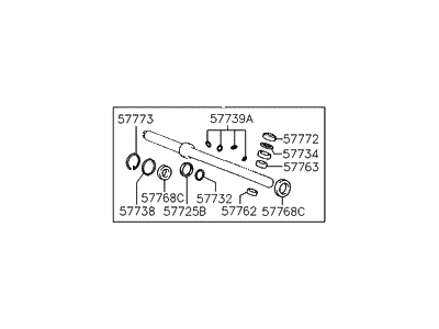 Hyundai 57790-34A00 Seal Kit-Power Steering Gear