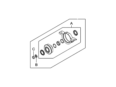 Kia 495752E000 Repair Kit-Center Bearing