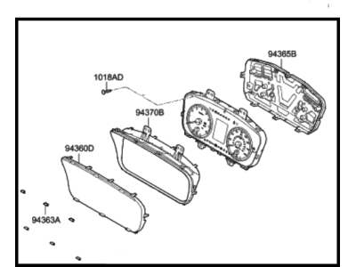 Hyundai 94041-C2000 Cluster Assembly-Instrument