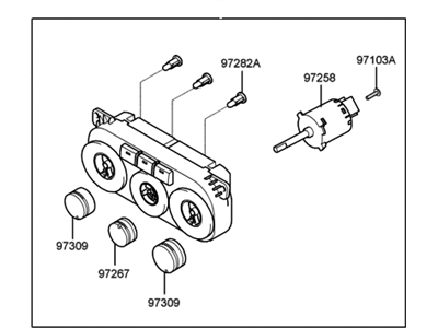Hyundai 97250-2C000 Heater Control Assembly