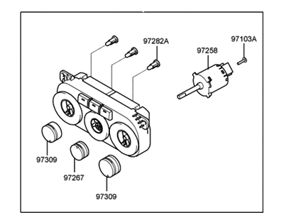 Hyundai 97250-2C550 Heater Control Assembly