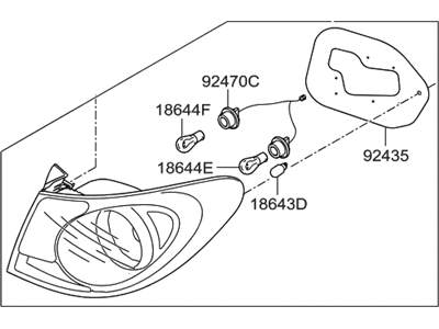 Hyundai 92402-2H050 Lamp Assembly-Rear Combination Outside, RH