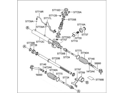 Kia 577001F000 Gear & Linkage Assembly